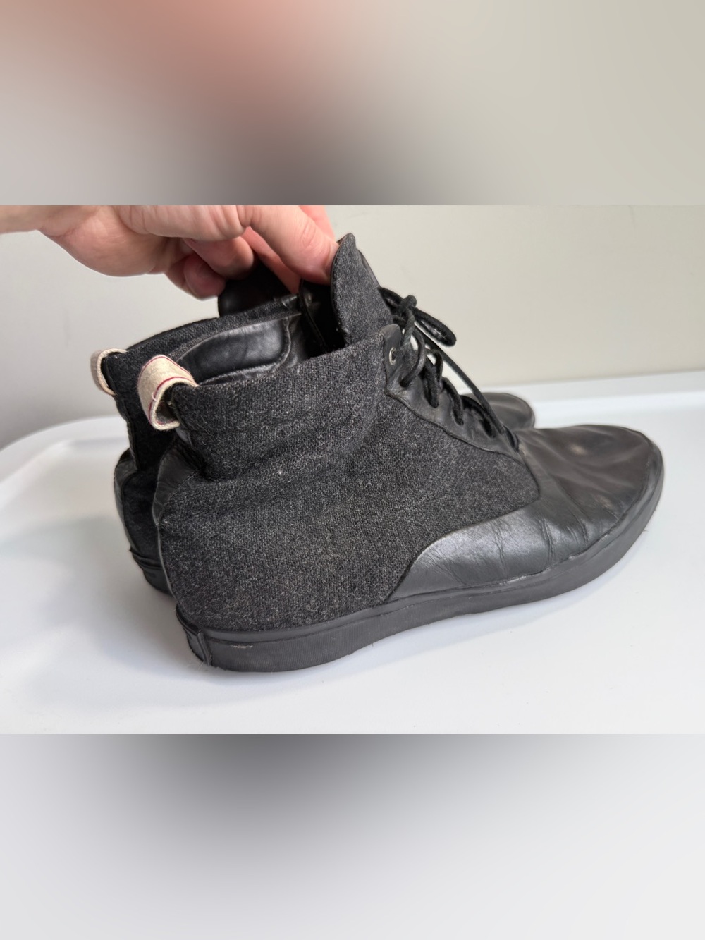 RAG & BONE Black Leather Chukka - Picture 4 of 14